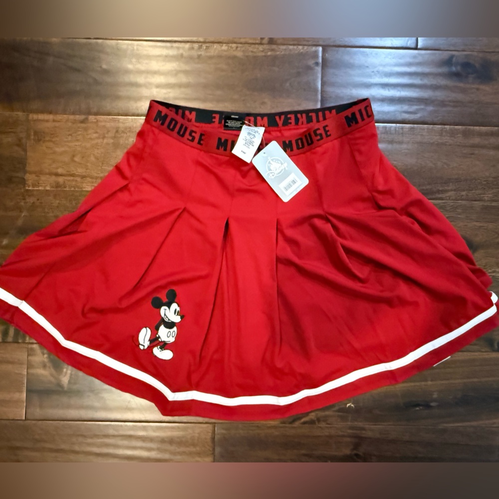 Disney Red Mickey Mouse Pleated Skort